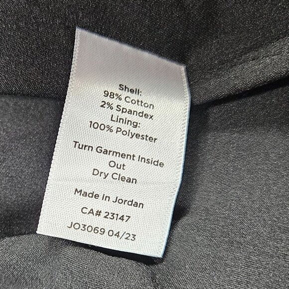 Talbots Blazer Womens 14 Black Military Stretch White Trim Preppy Jacket - Picture 8 of 12